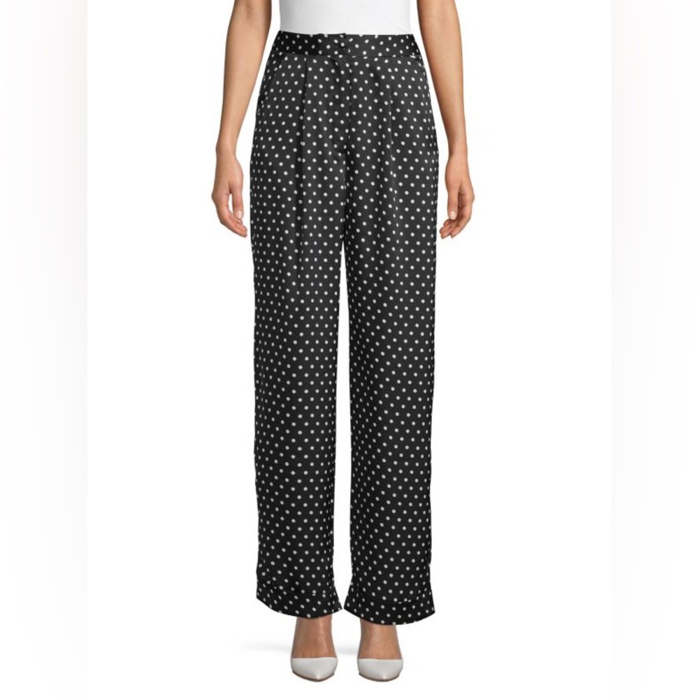 Ronny Kobo Eyela Polka Dot Satin Pants